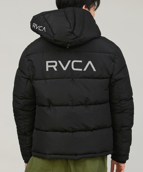 RVCA（ルーカ）の「RVCA/ルーカ パフジャケット ブランドロゴ BF042-760（その他アウター・メンズ・ブラック/ホワイト/ブラウン系カモフラージュ・S/M/L）」の2枚目の写真