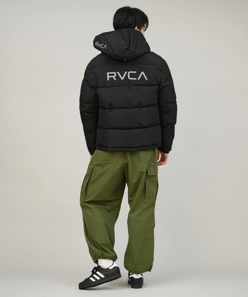 RVCA（ルーカ）の「RVCA/ルーカ パフジャケット ブランドロゴ BF042-760（その他アウター・メンズ・ブラック/ホワイト/ブラウン系カモフラージュ・S/M/L）」の14枚目の写真