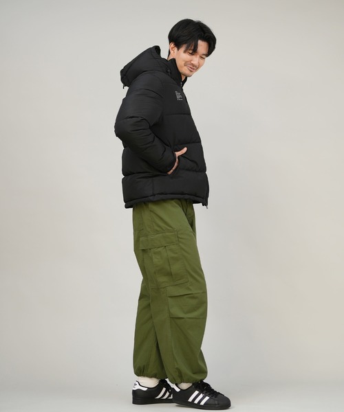 RVCA（ルーカ）の「RVCA/ルーカ パフジャケット ブランドロゴ BF042-760（その他アウター・メンズ・ブラック/ホワイト/ブラウン系カモフラージュ・S/M/L）」の15枚目の写真