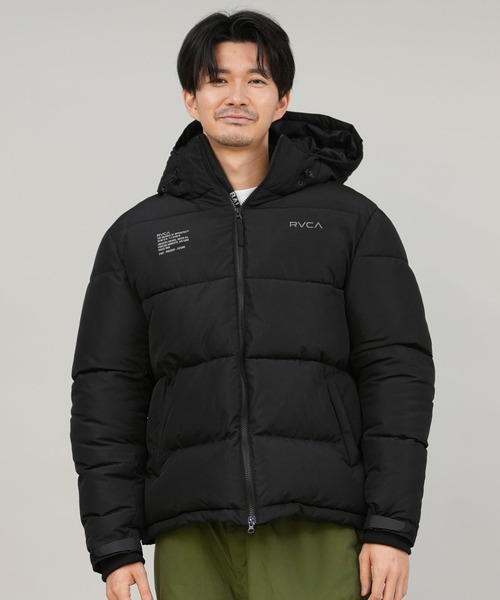 RVCA（ルーカ）の「RVCA/ルーカ パフジャケット ブランドロゴ BF042-760（その他アウター・メンズ・ブラック/ホワイト/ブラウン系カモフラージュ・S/M/L）」の10枚目の写真