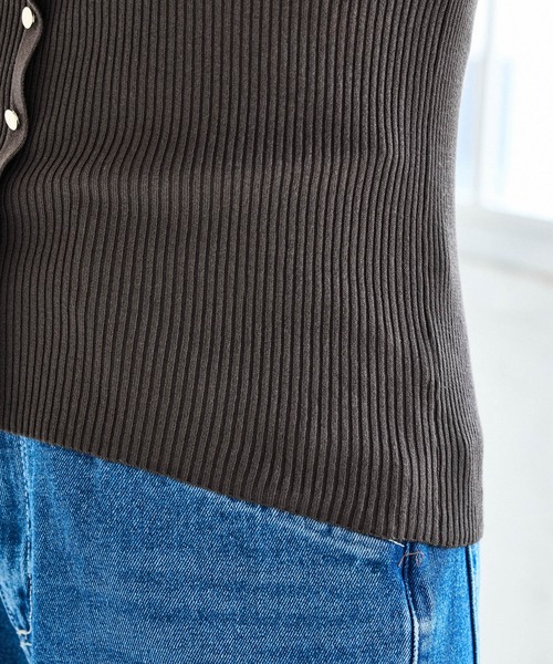 VIS(ビス)の「ビックカラーオフショルハーフスリーブニット(ニット/セーター・レディース・レッド/ベージュ/チャコールグレー・FREE)」の20枚目の写真