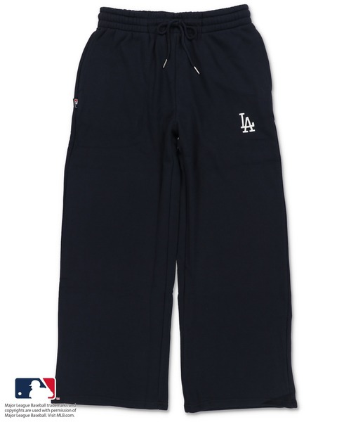 MLB(メジャーリーグベースボール)の「【MLB/メジャーリーグベースボール】裏毛ワイドパンツ / スウェットパンツ / ストレートタイプ /セットアップ対応(スウェットパンツ・レディース・ホワイト/オートミール/グレー/ブラック/ネイビー・ONESIZE)」の8枚目の写真