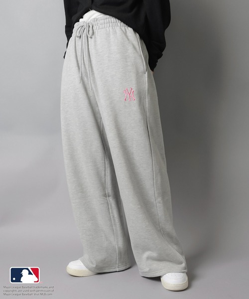 MLB/メジャーリーグベースボール】裏毛ワイドパンツ / スウェット