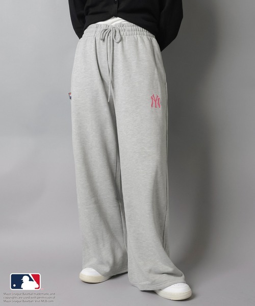 MLB/メジャーリーグベースボール】裏毛ワイドパンツ