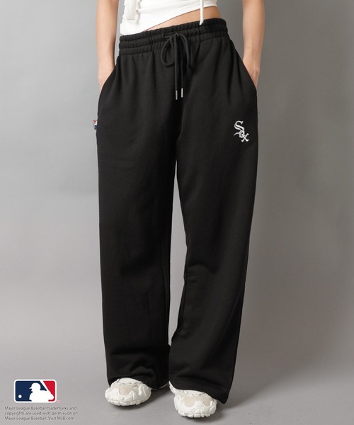 Bristol × MLB セットアップXLパンツのみ MLB/メジャーリーグベースボール】裏毛ワイドパンツ