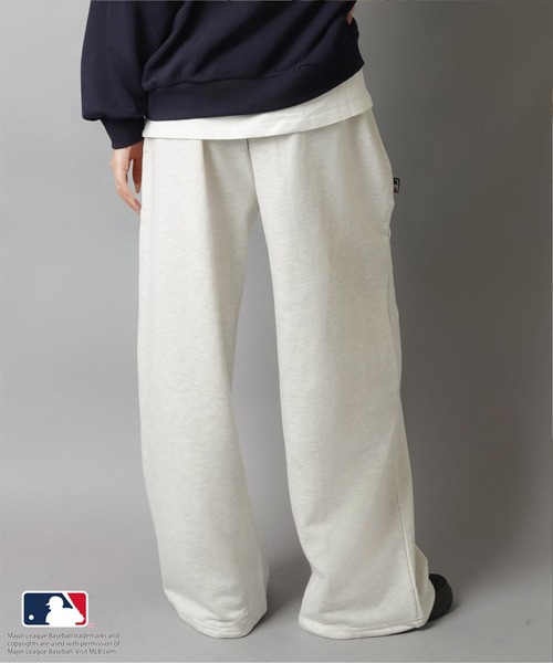 MLB/メジャーリーグベースボール】裏毛ワイドパンツ / スウェット