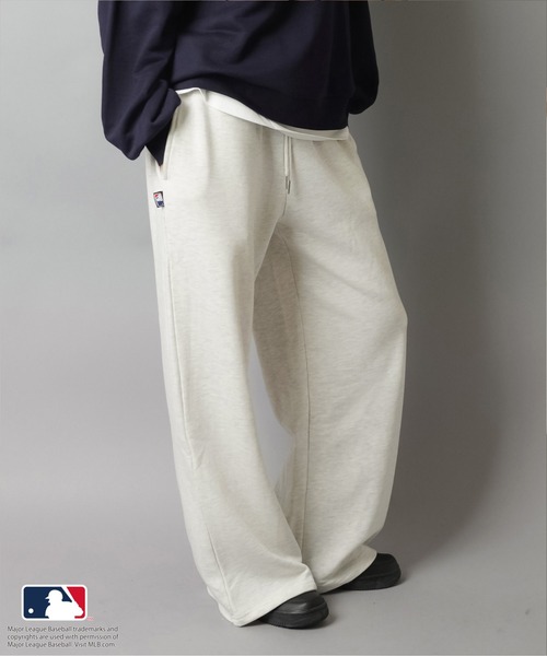 MLB/メジャーリーグベースボール】裏毛ワイドパンツ