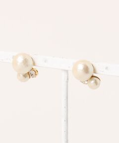 コットンパール ピアス(同デザインイヤリングあり）