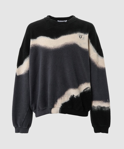 NOMA t.d.（ノーマティーディー）の「Hand Dye Twist Sweat（スウェット・メンズ・オリーブ×ブラック/ネイビー/その他1/その他2・2/3/4）」の4枚目の写真