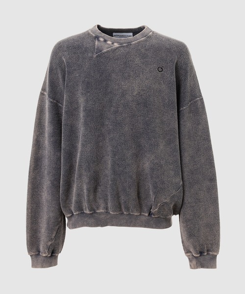 NOMA t.d.（ノーマティーディー）の「Hand Dye Twist Sweat（スウェット・メンズ・オリーブ×ブラック/ネイビー/その他1/その他2・2/3/4）」の2枚目の写真