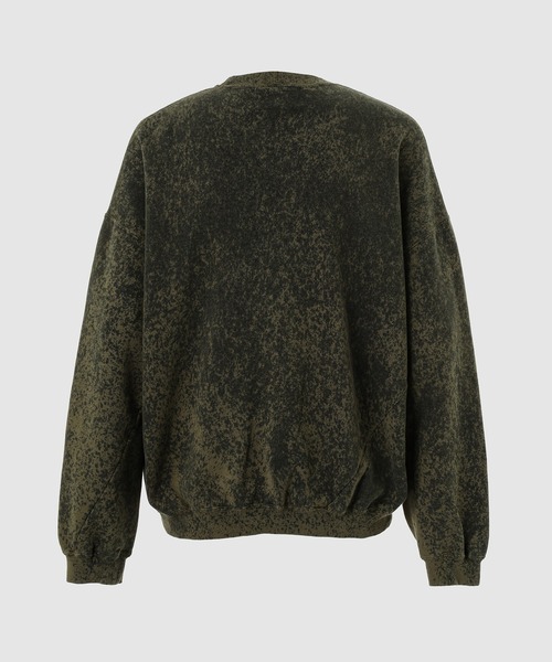 NOMA t.d.（ノーマティーディー）の「Hand Dye Twist Sweat（スウェット・メンズ・オリーブ×ブラック/ネイビー/その他1/その他2・2/3/4）」の5枚目の写真
