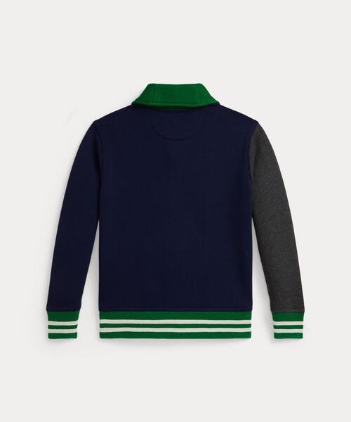 POLO RALPH LAUREN CHILDRENSWEAR(ポロ ラルフ ローレン チルドレンズウェア)の「ロゴ カラーブロック フリース カーディガン(カーディガン/ボレロ・キッズ・グレー系・4/7/3/6)」の5枚目の写真