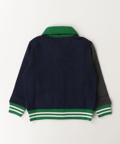 POLO RALPH LAUREN CHILDRENSWEAR(ポロ ラルフ ローレン チルドレンズウェア)の「ロゴ カラーブロック フリース カーディガン(カーディガン/ボレロ・キッズ・グレー系・4/7/3/6)」の3枚目の写真