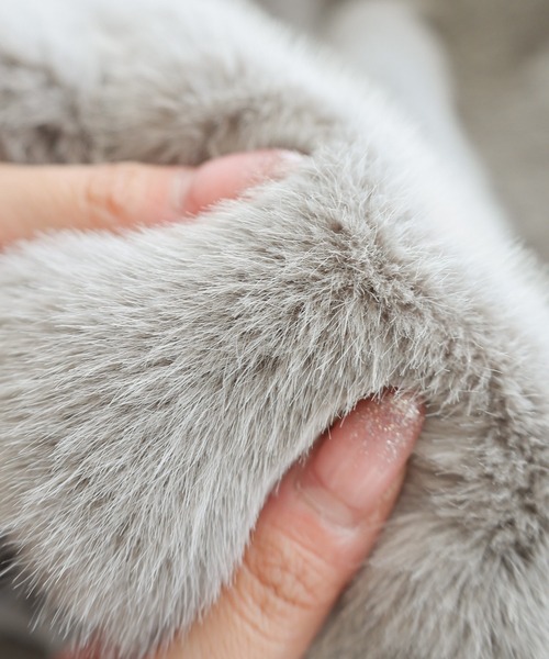 ショート丈フォックスファーベスト（ベスト）｜andme（アンドミー）の