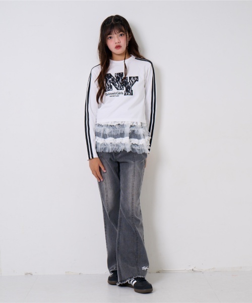 by LOVEiT（バイラビット）の「美脚パンツ（デニムパンツ・キッズ・ブルー/グレー・150cm/140cm/130cm/120cm/160cm）」の15枚目の写真