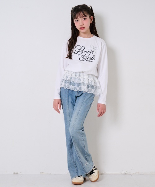 by LOVEiT（バイラビット）の「美脚パンツ（デニムパンツ・キッズ・ブルー/グレー・150cm/140cm/130cm/120cm/160cm）」の14枚目の写真