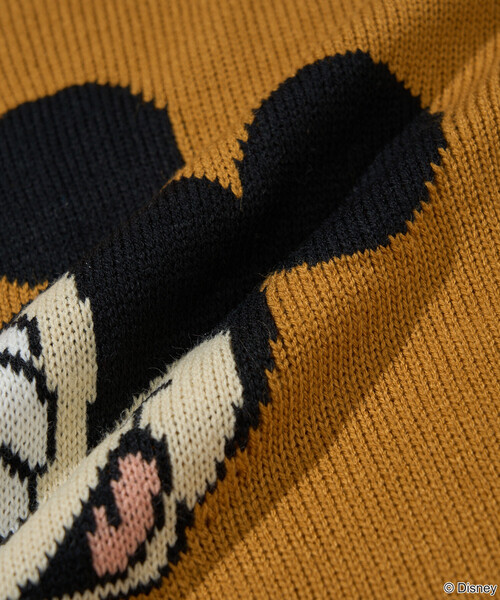 Disney（ディズニー）の「PUBLUX/パブリュクス 別注 MICKEY MOUSE FACE KNIT/ミッキーマウスジャガードニット(限定展開)（ニット/セーター・メンズ・イエロー/チャコールグレー/ライトグレー・SMALL/MEDIUM/LARGE）」の16枚目の写真