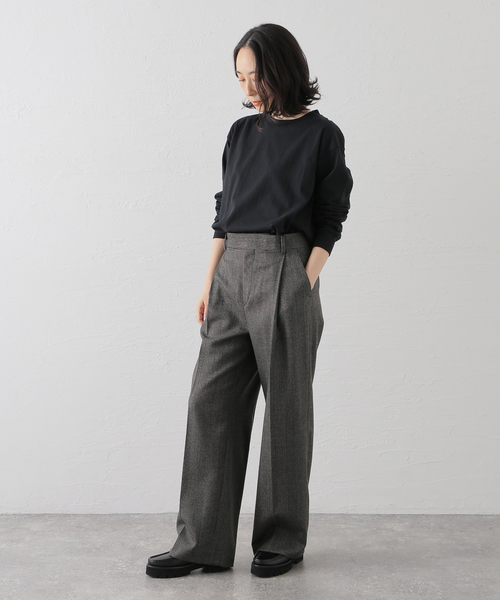 WISM(ウィズム)の「BASEMENT GEAR / ベースメントギア 7oz Garment Wash L/S(Tシャツ/カットソー・メンズ・ブラック/ホワイト/ライトグレー・MEDIUM/LARGE/X-LARGE)」の5枚目の写真