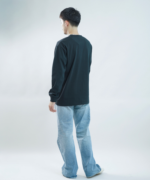 WISM(ウィズム)の「BASEMENT GEAR / ベースメントギア 7oz Garment Wash L/S(Tシャツ/カットソー・メンズ・ブラック/ホワイト/ライトグレー・MEDIUM/LARGE/X-LARGE)」の11枚目の写真