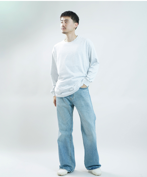 WISM(ウィズム)の「BASEMENT GEAR / ベースメントギア 7oz Garment Wash L/S(Tシャツ/カットソー・メンズ・ブラック/ホワイト/ライトグレー・MEDIUM/LARGE/X-LARGE)」の15枚目の写真