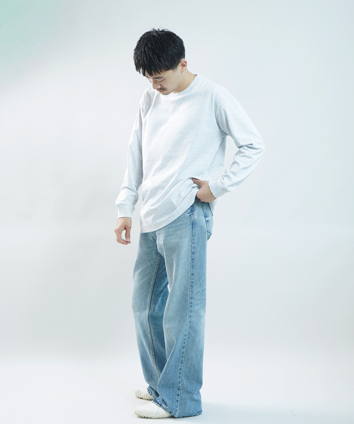 WISM(ウィズム)の「BASEMENT GEAR / ベースメントギア 7oz Garment Wash L/S(Tシャツ/カットソー・メンズ・ブラック/ホワイト/ライトグレー・MEDIUM/LARGE/X-LARGE)」の16枚目の写真