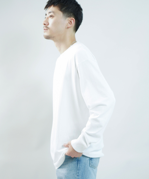 WISM(ウィズム)の「BASEMENT GEAR / ベースメントギア 7oz Garment Wash L/S(Tシャツ/カットソー・メンズ・ブラック/ホワイト/ライトグレー・MEDIUM/LARGE/X-LARGE)」の20枚目の写真