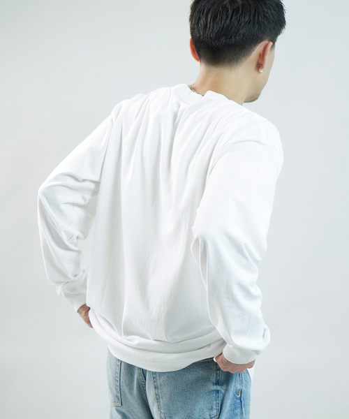 WISM(ウィズム)の「BASEMENT GEAR / ベースメントギア 7oz Garment Wash L/S(Tシャツ/カットソー・メンズ・ブラック/ホワイト/ライトグレー・MEDIUM/LARGE/X-LARGE)」の21枚目の写真