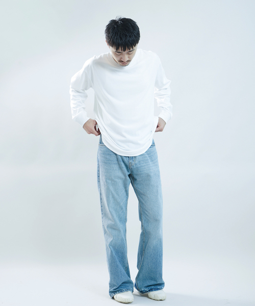 WISM(ウィズム)の「BASEMENT GEAR / ベースメントギア 7oz Garment Wash L/S(Tシャツ/カットソー・メンズ・ブラック/ホワイト/ライトグレー・MEDIUM/LARGE/X-LARGE)」の22枚目の写真