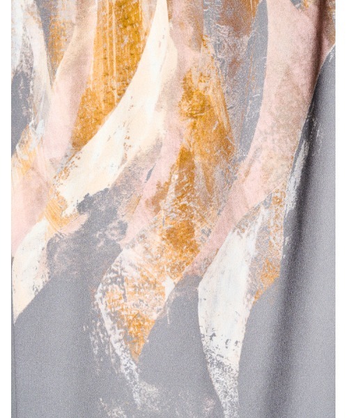 RUMCHE（ラムシェ）の「Wing Panel Print Skirt / ウィングパネルプリントスカート（スカート・レディース・ネイビー/ライトグレー・SMALL）」の3枚目の写真
