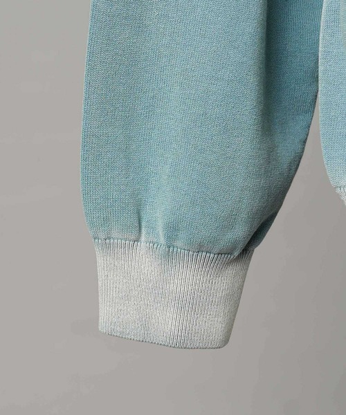 UNISEX》High Twist Pigment Bleach Prime-Over Long Sleeve Knit Polo