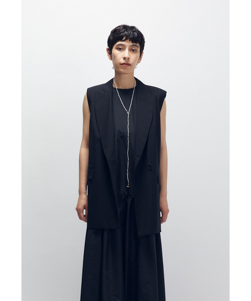 1er Arrondissement(プルミエアロンディスモン)の「TWトロピカルテーラードジレ(その他アウター・レディース・モカ/ブラック系その他3・36/38)」の1枚目の写真