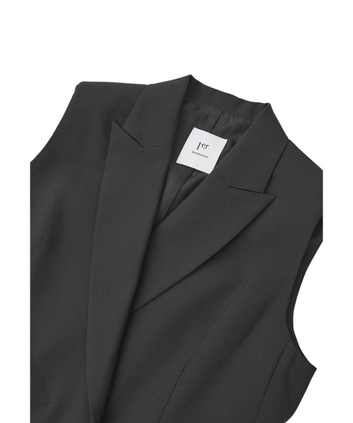 1er Arrondissement(プルミエアロンディスモン)の「TWトロピカルテーラードジレ(その他アウター・レディース・モカ/ブラック系その他3・36/38)」の10枚目の写真