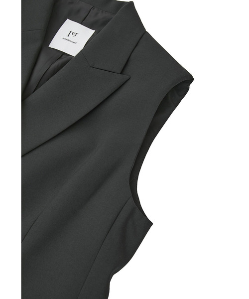 1er Arrondissement(プルミエアロンディスモン)の「TWトロピカルテーラードジレ(その他アウター・レディース・モカ/ブラック系その他3・36/38)」の11枚目の写真