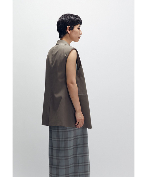 1er Arrondissement(プルミエアロンディスモン)の「TWトロピカルテーラードジレ(その他アウター・レディース・モカ/ブラック系その他3・36/38)」の18枚目の写真