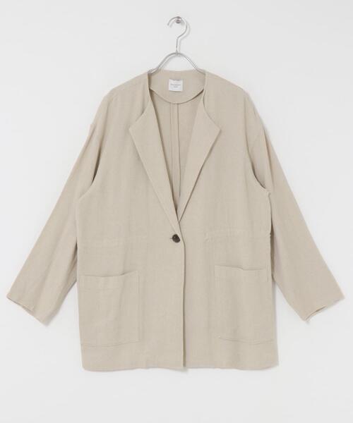 URBAN RESEARCH DOORS(アーバンリサーチドアーズ)の「ウエストドロストジャケット(その他アウター・レディース・ブラック/ベージュ・MEDIUM)」の22枚目の写真