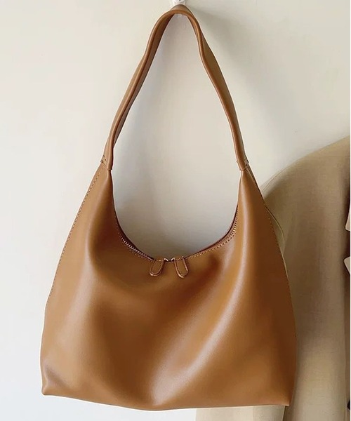 LA VORAGINE(ラ ヴォラジネ)の「ワンハンドルハーフムーン ラウンドショルダーバッグ(ショルダーバッグ・レディース・ベージュ/ホワイト/ブラウン/ブラック・FREE)」の13枚目の写真