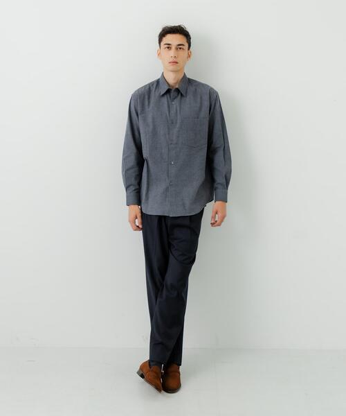 URBAN RESEARCH（アーバンリサーチ）の「『UR TECH』Brushed Cotton Shirts（シャツ/ブラウス・メンズ・オフホワイト/チャコールグレー/ネイビー/ブルー系その他・SMALL/MEDIUM/LARGE）」の21枚目の写真