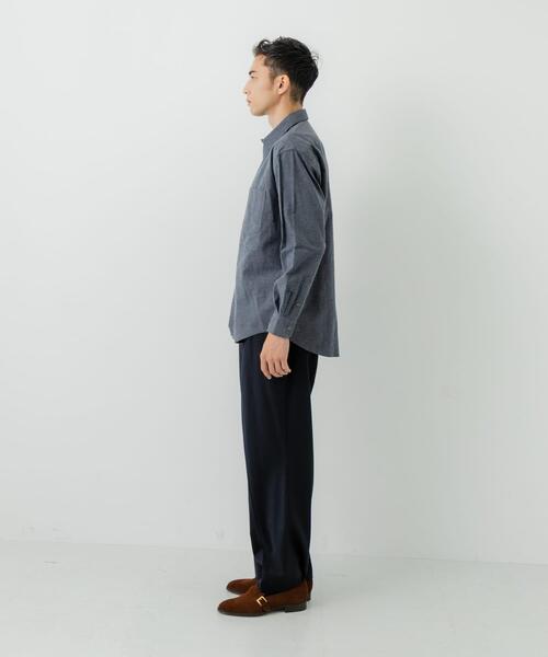 URBAN RESEARCH（アーバンリサーチ）の「『UR TECH』Brushed Cotton Shirts（シャツ/ブラウス・メンズ・オフホワイト/チャコールグレー/ネイビー/ブルー系その他・SMALL/MEDIUM/LARGE）」の22枚目の写真