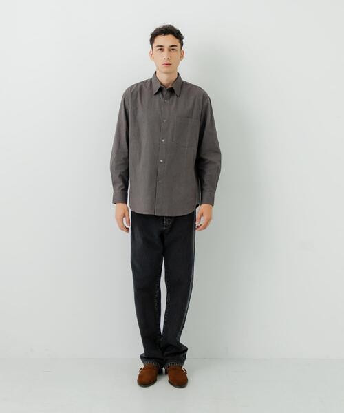 URBAN RESEARCH（アーバンリサーチ）の「『UR TECH』Brushed Cotton Shirts（シャツ/ブラウス・メンズ・オフホワイト/チャコールグレー/ネイビー/ブルー系その他・SMALL/MEDIUM/LARGE）」の20枚目の写真