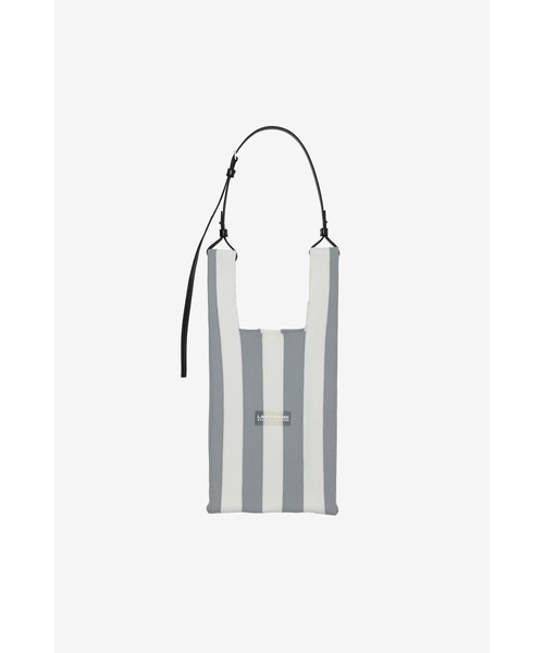 LASTFRAME(ラストフレーム)の「STRIPE MARKET BAG MEDIUM(ショルダーバッグ・レディース・ピンク系その他/グレー系その他/パープル系その他/レッド系その他・MEDIUM)」の2枚目の写真