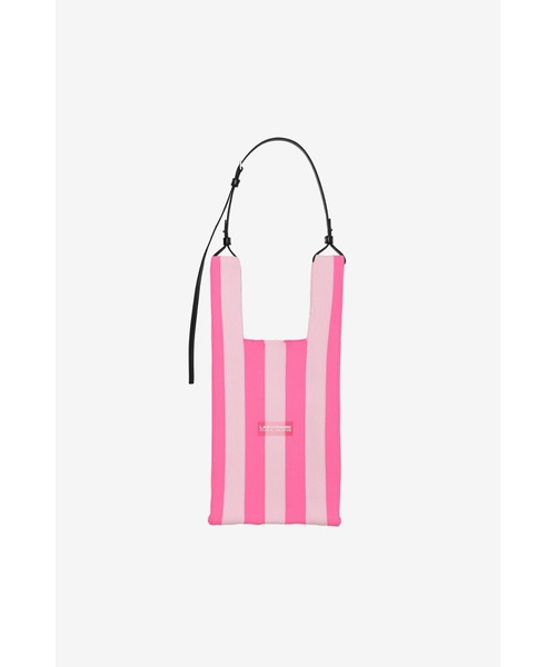 LASTFRAME(ラストフレーム)の「STRIPE MARKET BAG MEDIUM(ショルダーバッグ・レディース・ピンク系その他/グレー系その他/パープル系その他/レッド系その他・MEDIUM)」の3枚目の写真