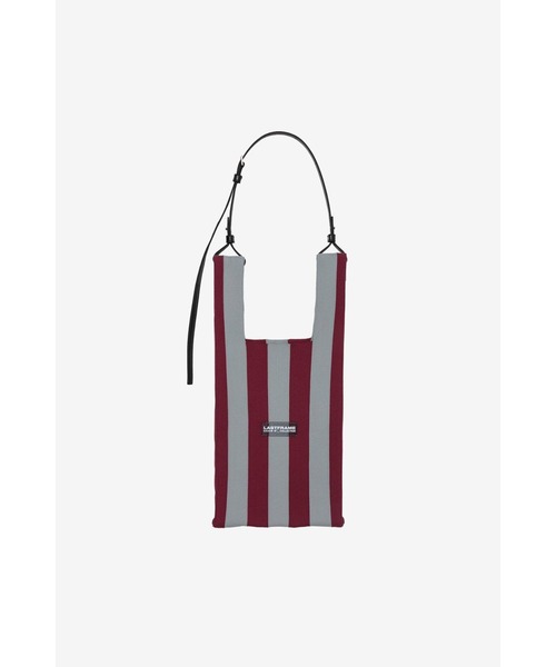 LASTFRAME(ラストフレーム)の「STRIPE MARKET BAG MEDIUM(ショルダーバッグ・レディース・ピンク系その他/グレー系その他/パープル系その他/レッド系その他・MEDIUM)」の4枚目の写真