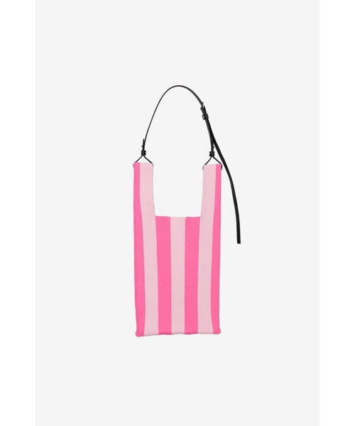 LASTFRAME(ラストフレーム)の「STRIPE MARKET BAG MEDIUM(ショルダーバッグ・レディース・ピンク系その他/グレー系その他/パープル系その他/レッド系その他・MEDIUM)」の11枚目の写真
