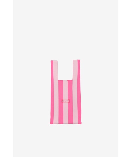 LASTFRAME(ラストフレーム)の「STRIPE MARKET BAG MEDIUM(ショルダーバッグ・レディース・ピンク系その他/グレー系その他/パープル系その他/レッド系その他・MEDIUM)」の12枚目の写真