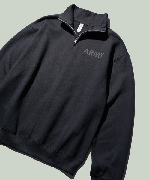 JERZEES / ジャージーズ ARMY STAND QUARTER-ZIP SWEAT アーミー