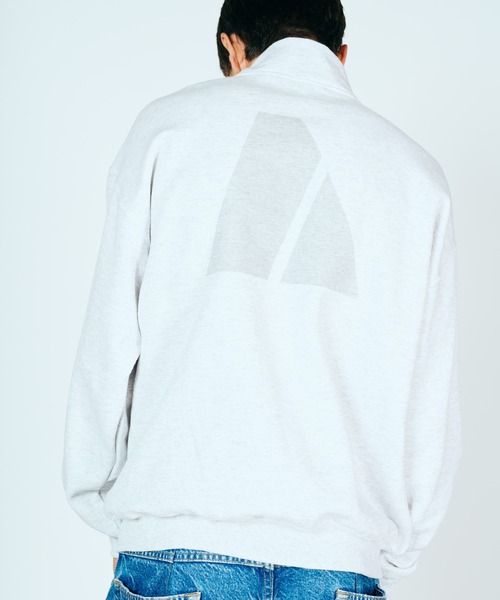 JERZEES(ジャージーズ)の「JERZEES / ジャージーズ ARMY STAND QUARTER-ZIP SWEAT アーミー プリント ハーフジップ スウェット(スウェット・メンズ・ライトグレー/ブラック・MEDIUM/LARGE/X-LARGE)」の5枚目の写真