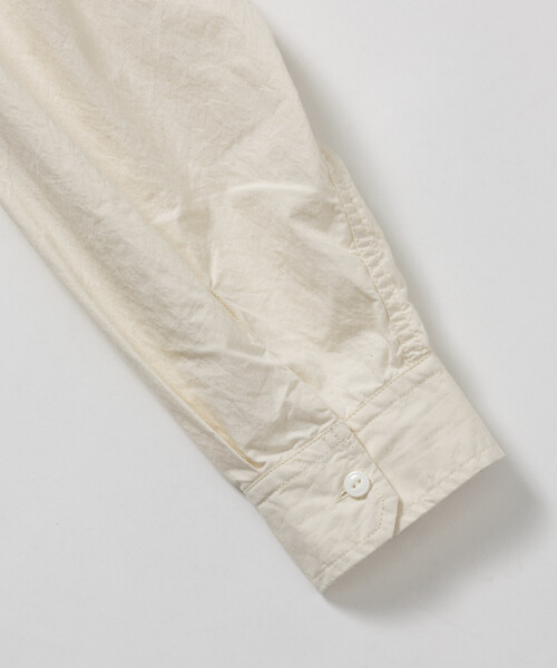 HINSON（ヒンソン）の「HINSON/ヒンソン レギュラーカラー ブロード ロングスリーブシャツ（シャツ/ブラウス・メンズ・オフホワイト/ブラック/ホワイト・SMALL/LARGE/MEDIUM）」の12枚目の写真