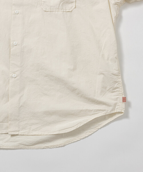 HINSON（ヒンソン）の「HINSON/ヒンソン レギュラーカラー ブロード ロングスリーブシャツ（シャツ/ブラウス・メンズ・オフホワイト/ブラック/ホワイト・SMALL/LARGE/MEDIUM）」の7枚目の写真