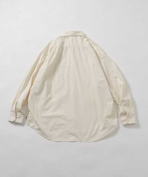 HINSON（ヒンソン）の「HINSON/ヒンソン レギュラーカラー ブロード ロングスリーブシャツ（シャツ/ブラウス・メンズ・オフホワイト/ブラック/ホワイト・SMALL/LARGE/MEDIUM）」の22枚目の写真