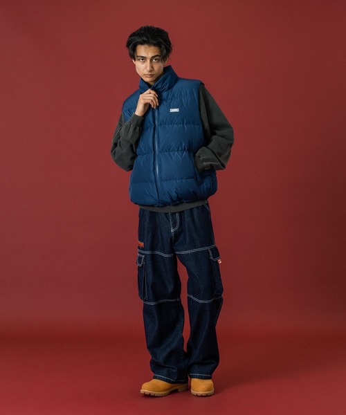 XLARGE(エクストララージ)の「DOWN VEST(ダウンベスト・メンズ・ネイビー/ブラック/オリーブ・L/XL/M)」の5枚目の写真